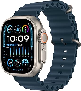 Watch Ultra 2 GPS + Cellular, 49mm Titanium Case With Blue Ocean Band