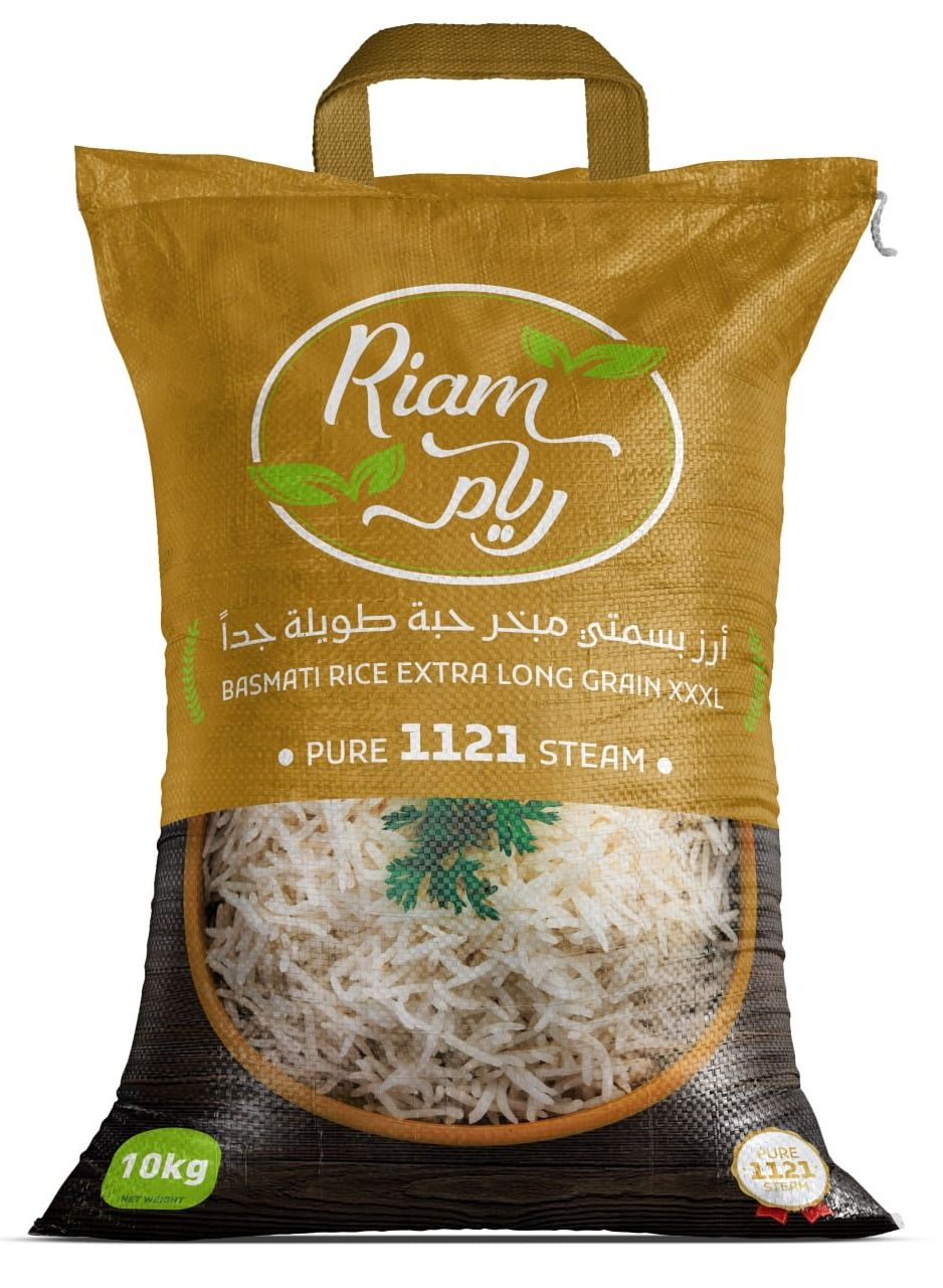 RIAM Pure 1121 Steam Pesticide-free Basmati Rice XXXL 10 KG