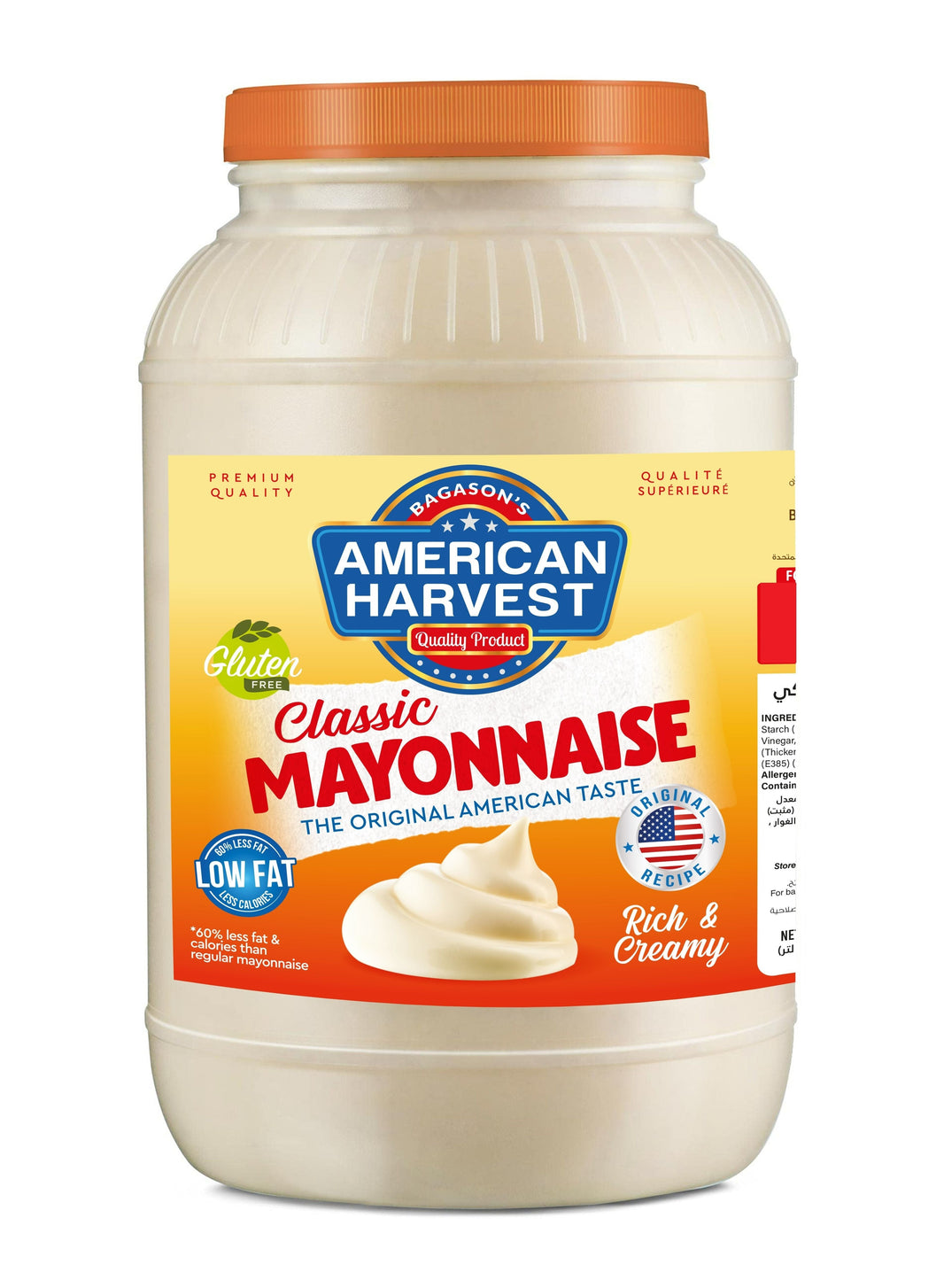 Classic Mayonnaise | Gluten Free | 1 Gallon (3.78L) Jar