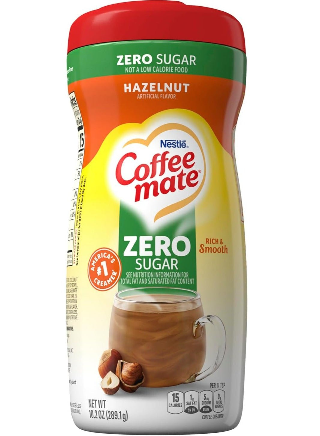 Coffee Mate Hazelnut Sugar Free Coffee Creamer 289.1g