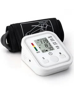 Portable Blood Pressure Monitor Household Sphygmomanometer Arm Band Type Digital Electronic Tonometer