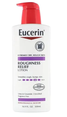 Eucerin Roughness Relief Lotion – Full Body Lotion for Extremely Dry, Rough Skin – Pump Bottle White 500ml