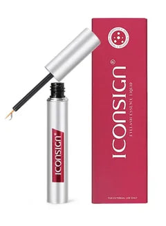 Iconsign Organic Plant Extract Eyelash Enhancing Liquid Serum for Quick 7 Days Eyelash and Eyebrow Growth