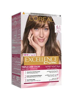 Excellence Creme Triple Care Colour 6.1 Dark Ash Blonde 192ml