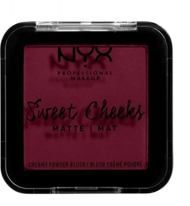 NYX PROFESSIONAL MAKEUP Sweet Cheeks Creamy Powder Blush Matte Red Riot