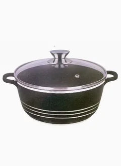 Dessini Granite Casserole Cooking Pot 32Cm- Pfoa Free Oven Safe-Multi Layer Non Stock Coating-Dishwasher Safe