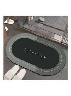 Super Absorbent Soft Floor Carpet Slip-Resistant Bathing Room Rug, Diatom Mud Microfiber Bath Mat, Strong Quick-Drying, Easy to Clean