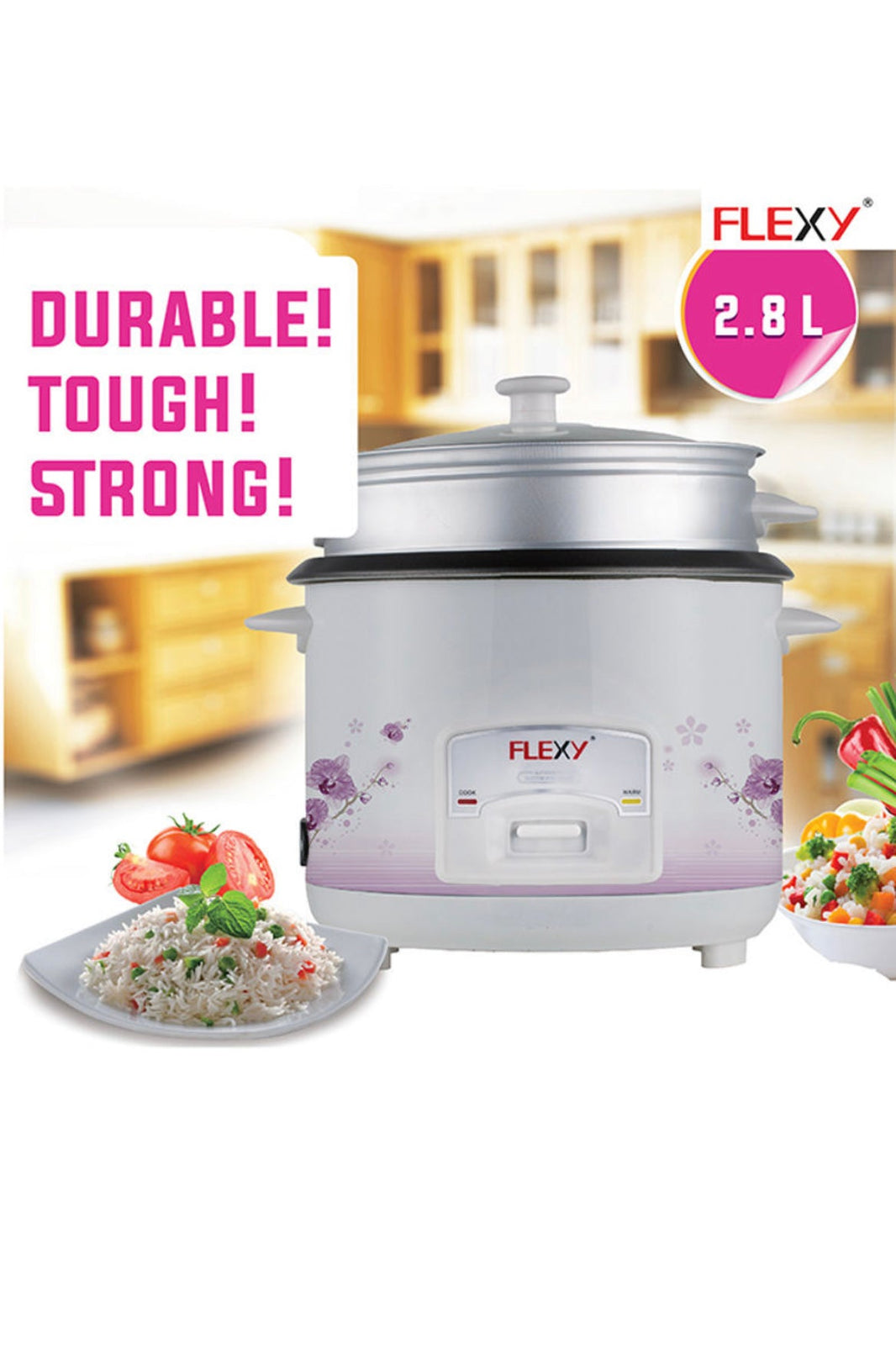 Flexy Electric Rice Cooker 2.8 l 1000 W