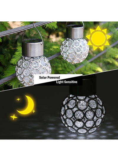 Solar Powered Energy LED Outdoor Lamp White 7.8 X 8.1 X 10.9centimeter