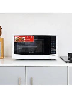 Digital Microwave Oven with Adjustable temperature and Timer function Reheating and Defrost function Child lock Digital controls 20 L 1200 W GMO1895-20LD White
