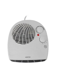 Fan Heater With 3 Adjustable Setteings, Cool/Warm/Hot Wind for Selection Adjustable Thermostat, Overheat Protection 2000 W GFH9522N White/Black