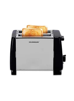 2-Slice Bread Toaster 800.0 W OMBT2398 Silver/Black
