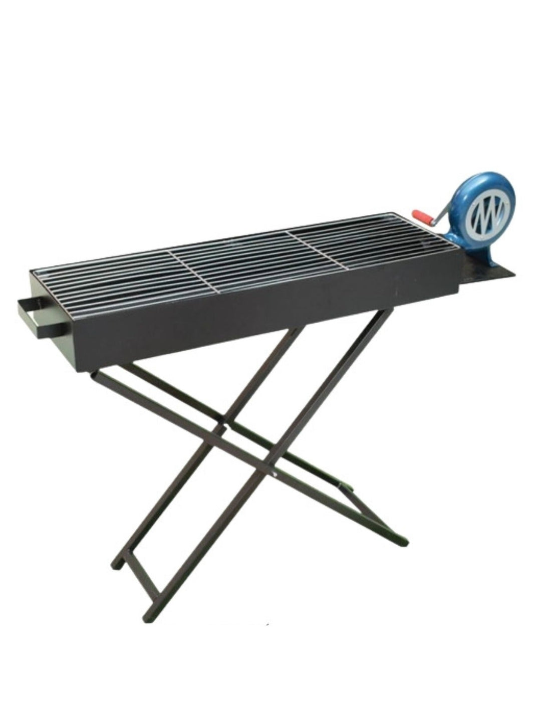 Barbeque grill with blower Fan