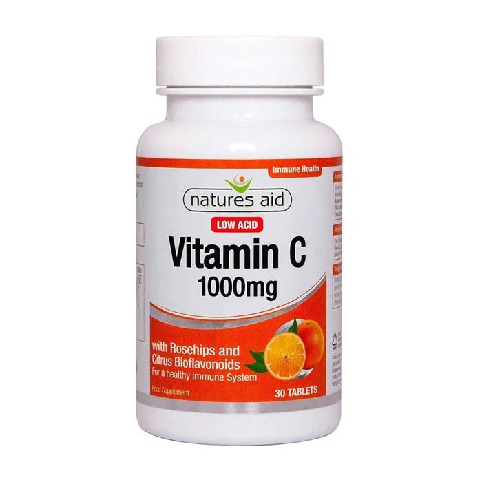 Natures Aid Vitamin C 1000 mg Low Acid Tablets 30’s