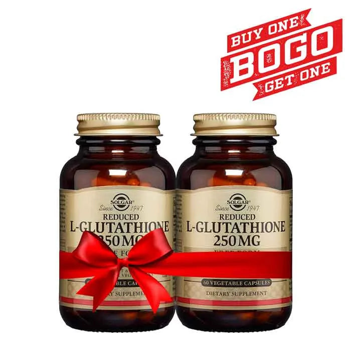 Solgar L-Glutathione Vegicaps 250mg 60’s Bogo 1+1 Offer