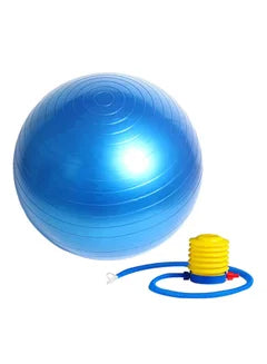 Yoga Ball With Air Pump Blue/Yellow 75cm