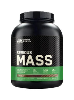 Serious Mass: High Protein Muscle Building & Weight Gainer Protein Powder, 50 Grams of Protein, Vitamin C, Zinc And Vitamin D For Immune Support - Chocolate, 6 Lbs (2.72 KG)