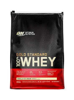 Gold Standard 100% Whey Protein Powder Primary Source Isolate, 24 Grams of Protein for Muscle Support and Recovery - Vanilla Ice Cream, 10 Lbs, 146 Servings (4.53 KG)