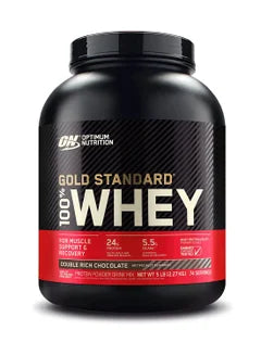 Gold Standard 100% Whey Protein Powder Primary Source Isolate, 24 Grams of Protein for Muscle Support and Recovery - Double Rich Chocolate, 5 Lbs, 74 Servings (2.27 KG)