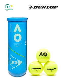 3-Piece - Dunlop AUSTRALIAN OPEN Tennis Balls