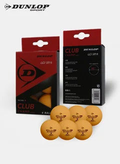 Dunlop Club Champ Pack Of 6 Table Tennis Ball