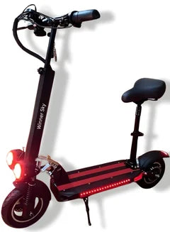 Electric Scooter E10 with 50km Mileage, 1000W Motor, Full Foldability, 48V 13Ah Battery, Improved Speed of 50km, and Anti-Theft Remote Control
