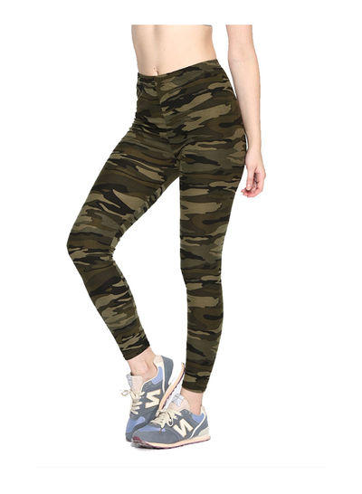 Camouflage Skinny Elastic Fashion Comfy Pants Multicolor