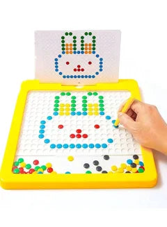 Magnetic Drawing Board Large Doodle Board with Magnetic Pen and Beads Magnetic Dot Art Montessori Educational Preschool Toys